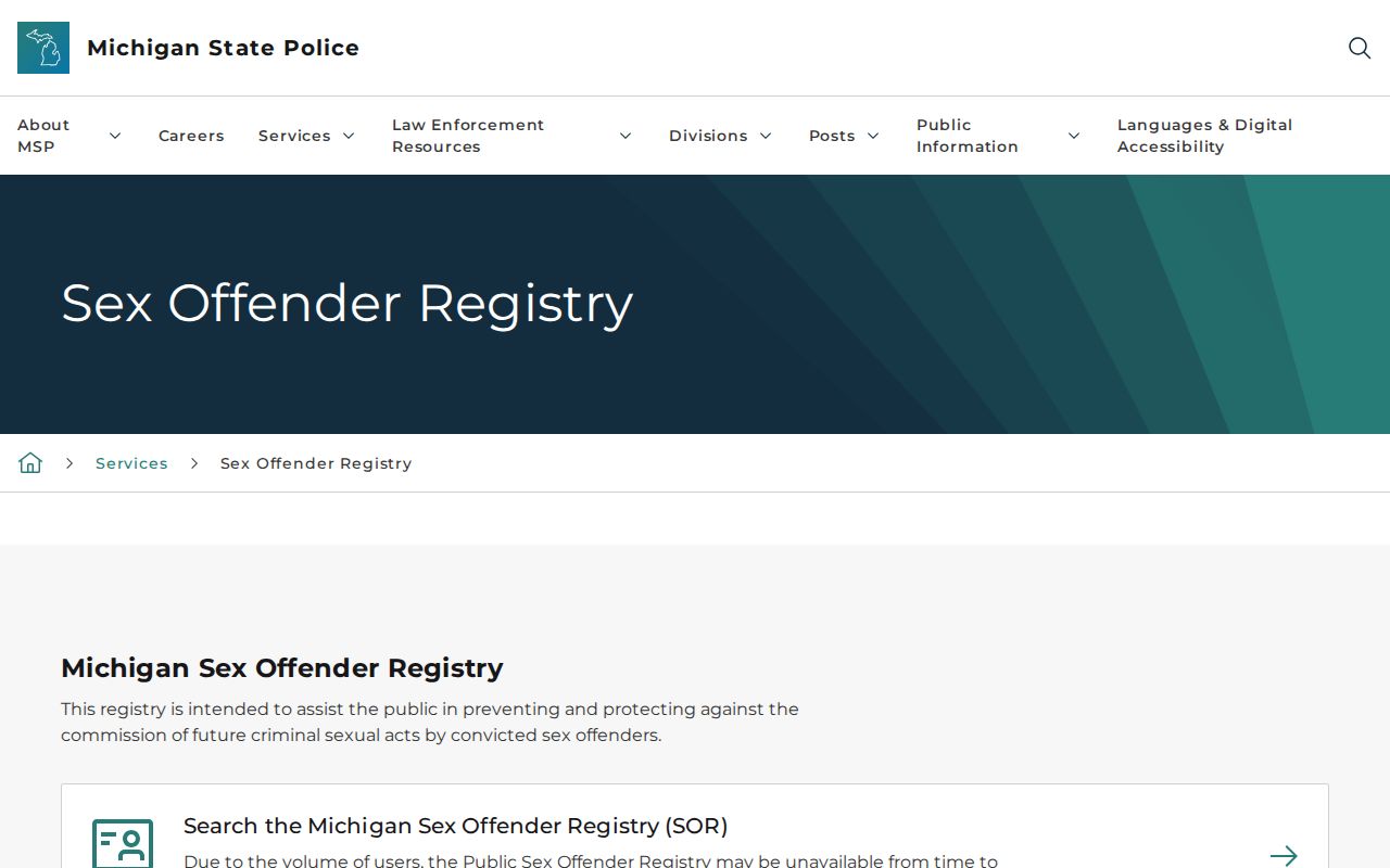 Blackman Township resident lookup Michigan registry search options